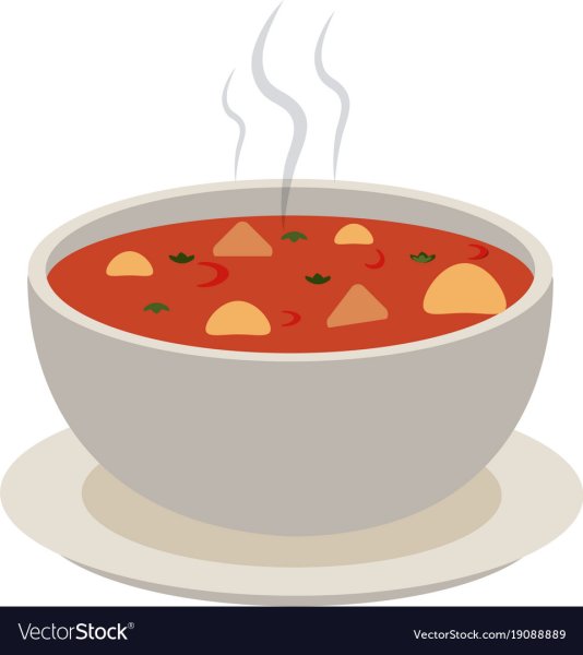 Тарелка с горячим супом