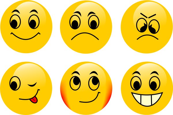 Смайлики выражающие эмоции и чувства