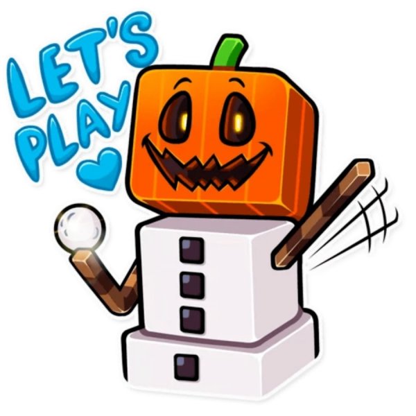 Стикеры из МАЙНКРАФТА