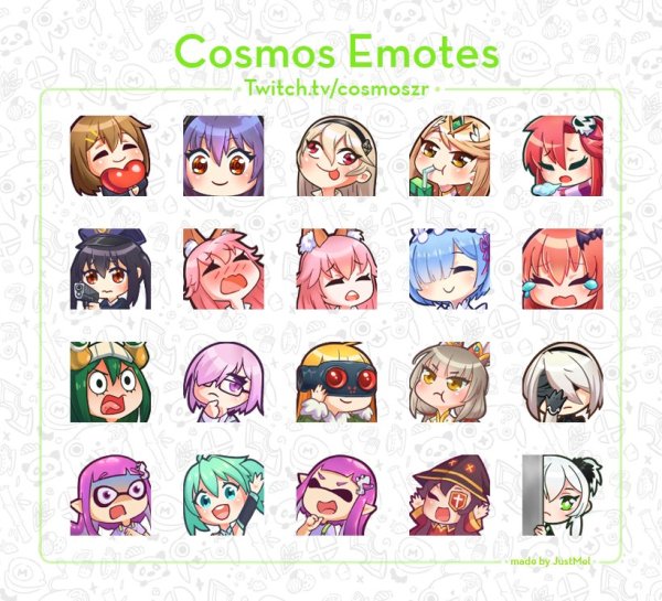 Аниме смайлы для Твича