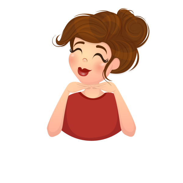 Счастливая женщина вектор