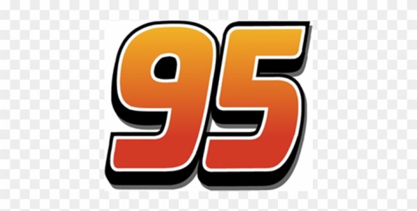 Наклейка 95 молния Маквин