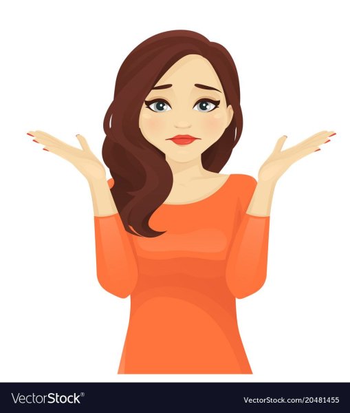 Девушка разводит руками