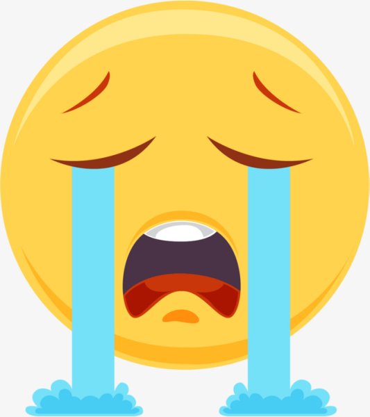 Смайлик плачет