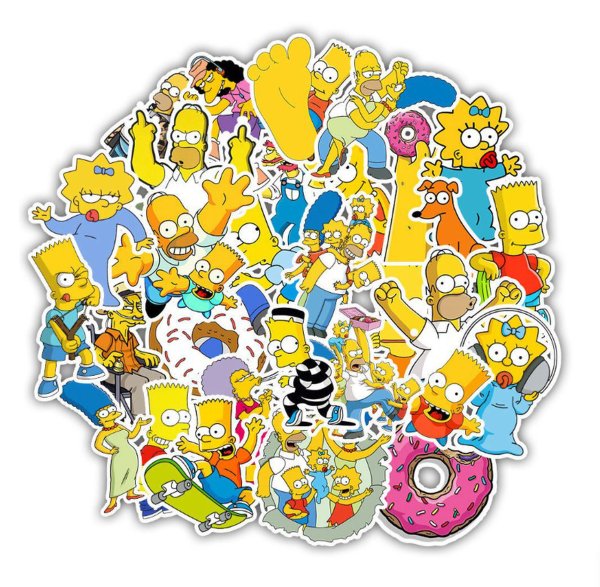 Наклейки симпсоны