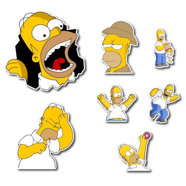 Стикеры симпсоны