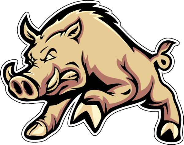 Наклейка кабанчика