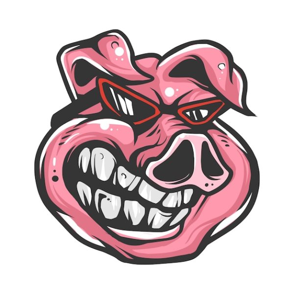 Pig наклейка