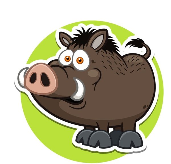 Кабан мультяшный