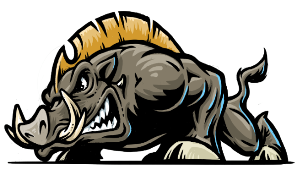 Злой кабан арт