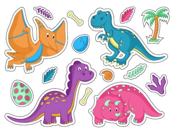 Как связать мультяшных героев динозавров