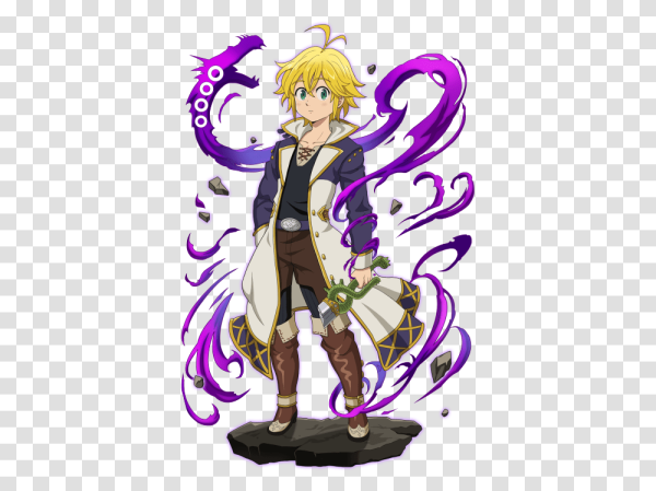 Аниме 7 смертных грехов Мелиодас стикер