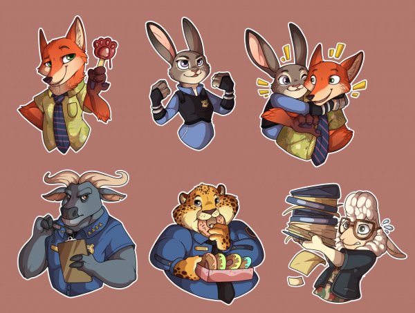 Стикеры ник Уайлд