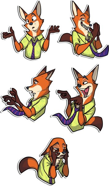 Стикеры ВК ник Уайлд