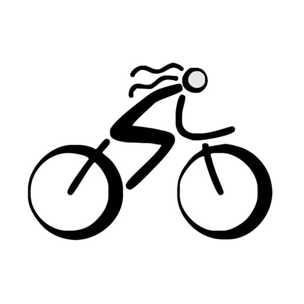 Велосипед трафарет