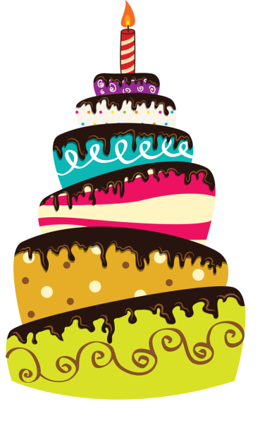 Нарисовать праздничный торт