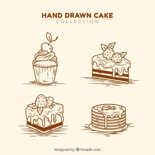 Торты hand drawn