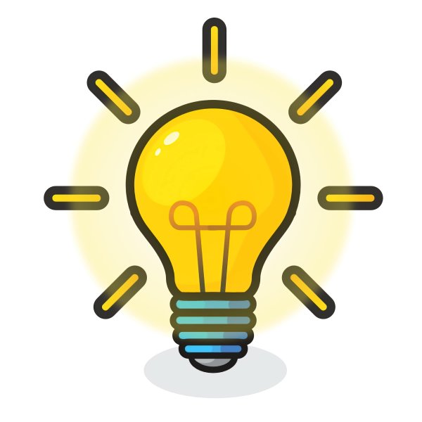 ЭМОДЖИ электрическая лампочка