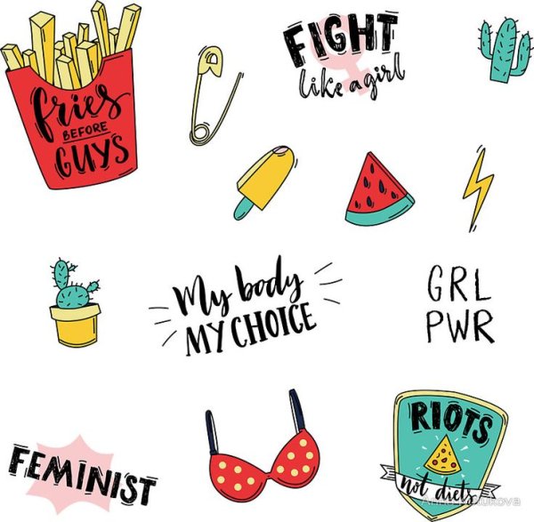 Наклейки- my body my Rules