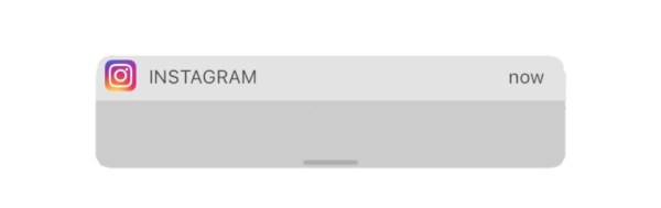 Уведомление Инстаграм шаблон