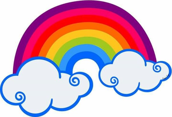 Облачко с радугой