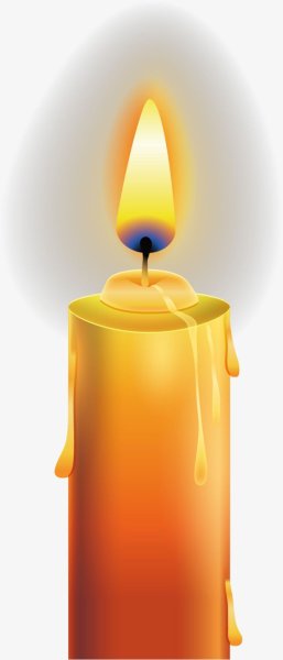 Свечка силуэт