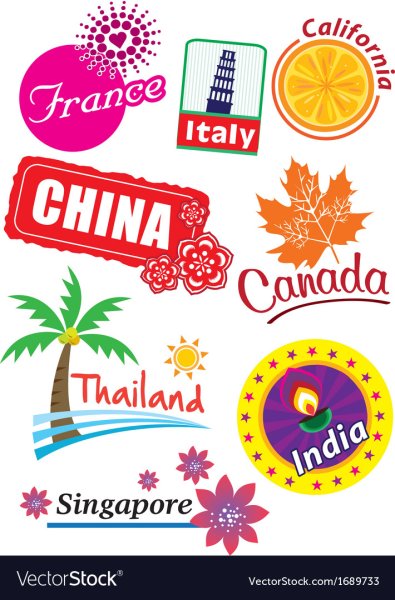 Наклейки стран