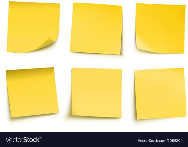 Бумажка квадратная жёлтая