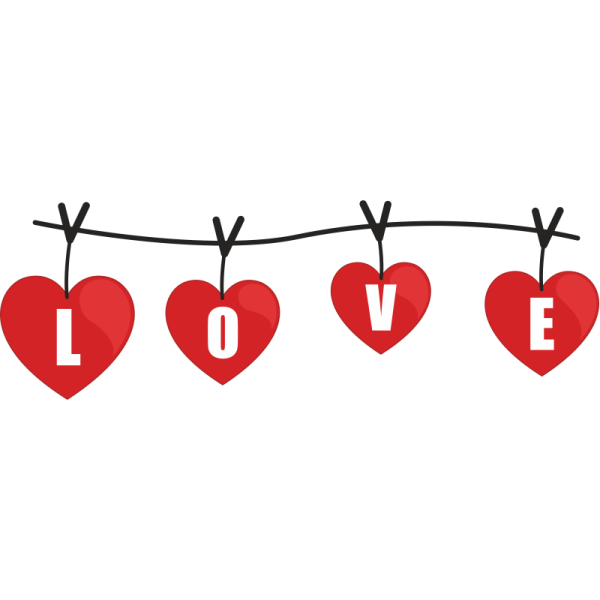 Стикер романтичный вектор