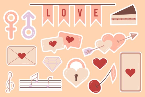 Наклейки на 14 февраля