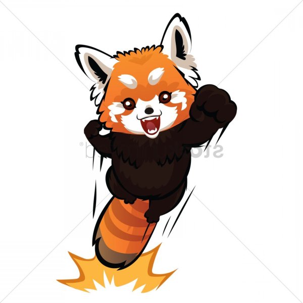 Красная Панда векторное изображение