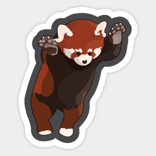 ЭМОДЖИ красная Панда