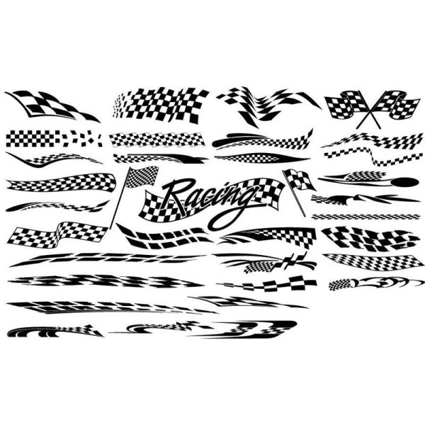 Гоночные наклейки на авто