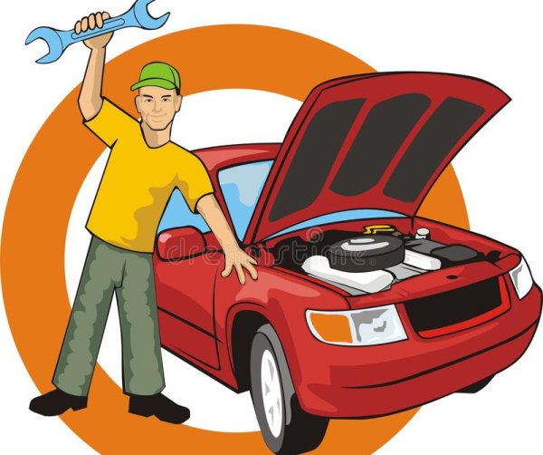 Папа чинит машину