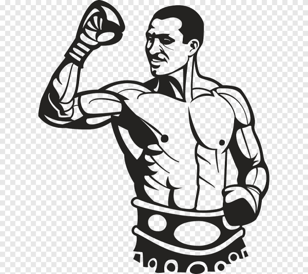 Бокс принт чб