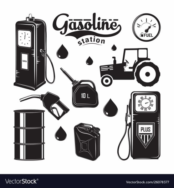 Картина бензоколонка