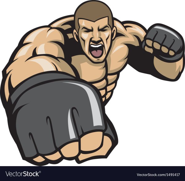 Кулак бойца вектор