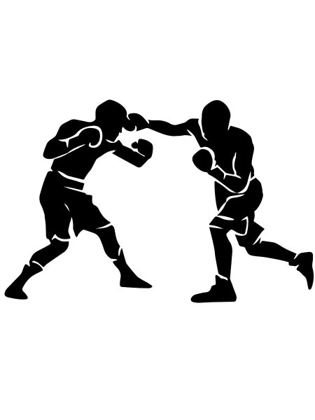 Боец ММА вектор