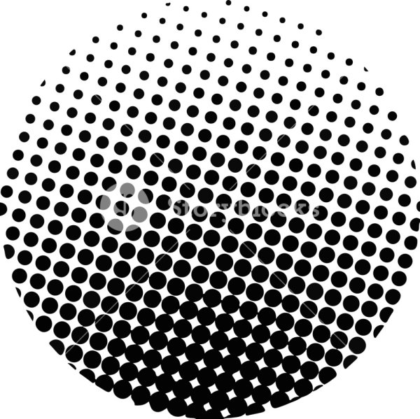 Векторный круг из точек