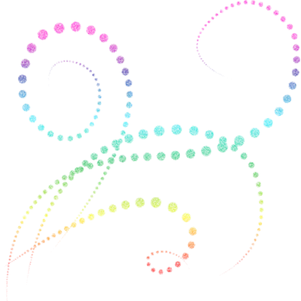 Волшебные линии на прозрачном фоне