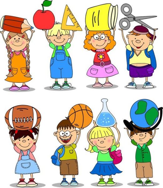 Веселые человечки-ученики