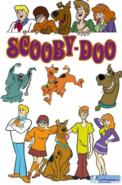 Наклейки Скуби Ду