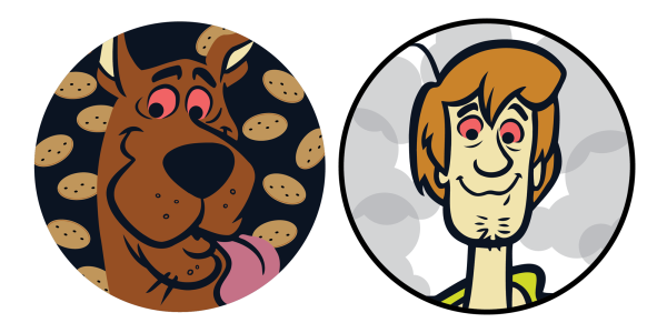 Наклейки Скуби Ду