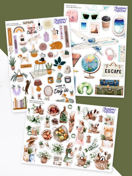 Умкина Берлога весенний стикербук