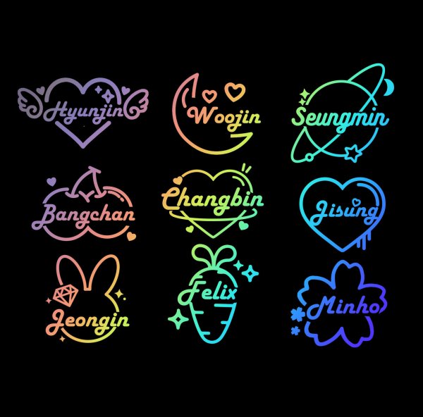 Наклейки k Pop Stray Kids