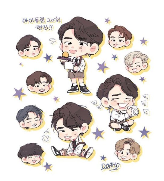 Stray Kids рисунки Чиби