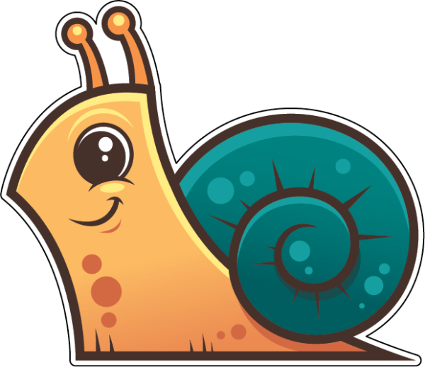 Наклейка (стикер) улитка