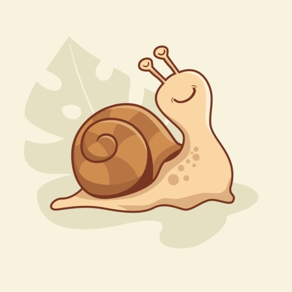 Улитка мультяшный