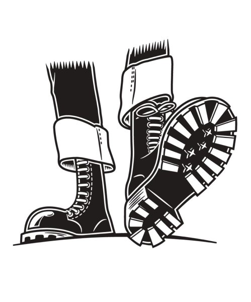 Ботинок арт скинхед