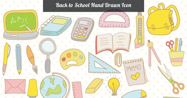 Наклейки школьные принадлежности